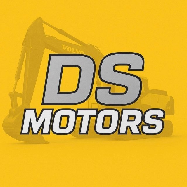 DS Motors — логотип компанії з підбору вживаної спецтехніки